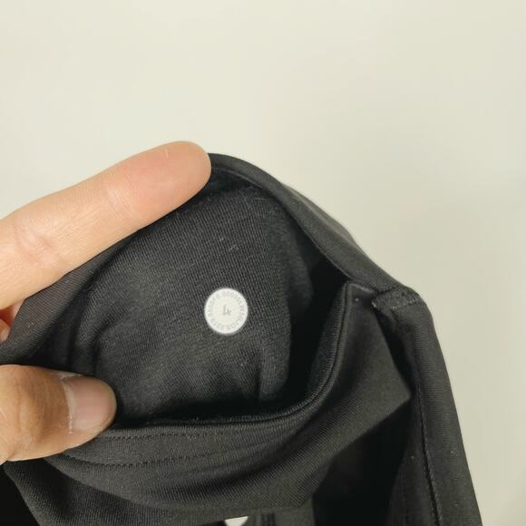 Lululemon Womens 4 Black Train Times 7/8 Leggings 25" Mesh Piecing Activewear - Picture 8 of 8